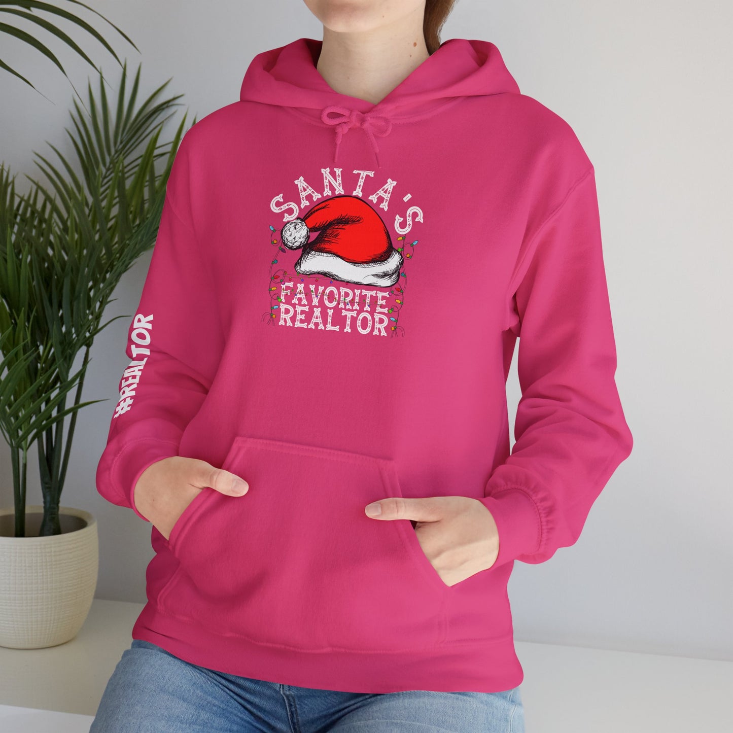 🎅 Santa’s Favorite Realtor Christmas Hoodie – Jingle All the Way to Closing Day!