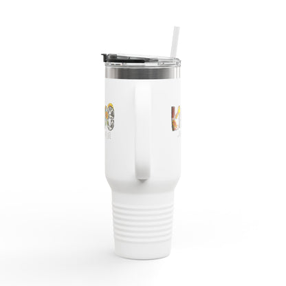 LOVE #RealEstateLife Tumbler – 40 oz Stainless Steel Mug with Colorful Realtor Design