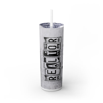 Realtor Nutrition Facts Tumbler – 20 oz Stainless Steel Mug with  Bold Quote