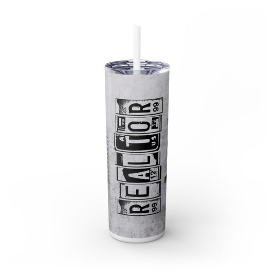 Realtor Nutrition Facts Tumbler – 20 oz Stainless Steel Mug with  Bold Quote