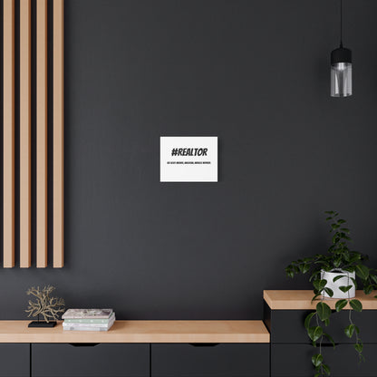 Realtor Motivational Canvas Art | #REALTOR Wall Decor | Perfect Gift for Real Estate Agents