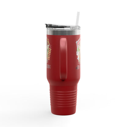 #RealtorLife Messy Bun Tumbler – 40 oz Stainless Steel Mug with Real Estate Illustration