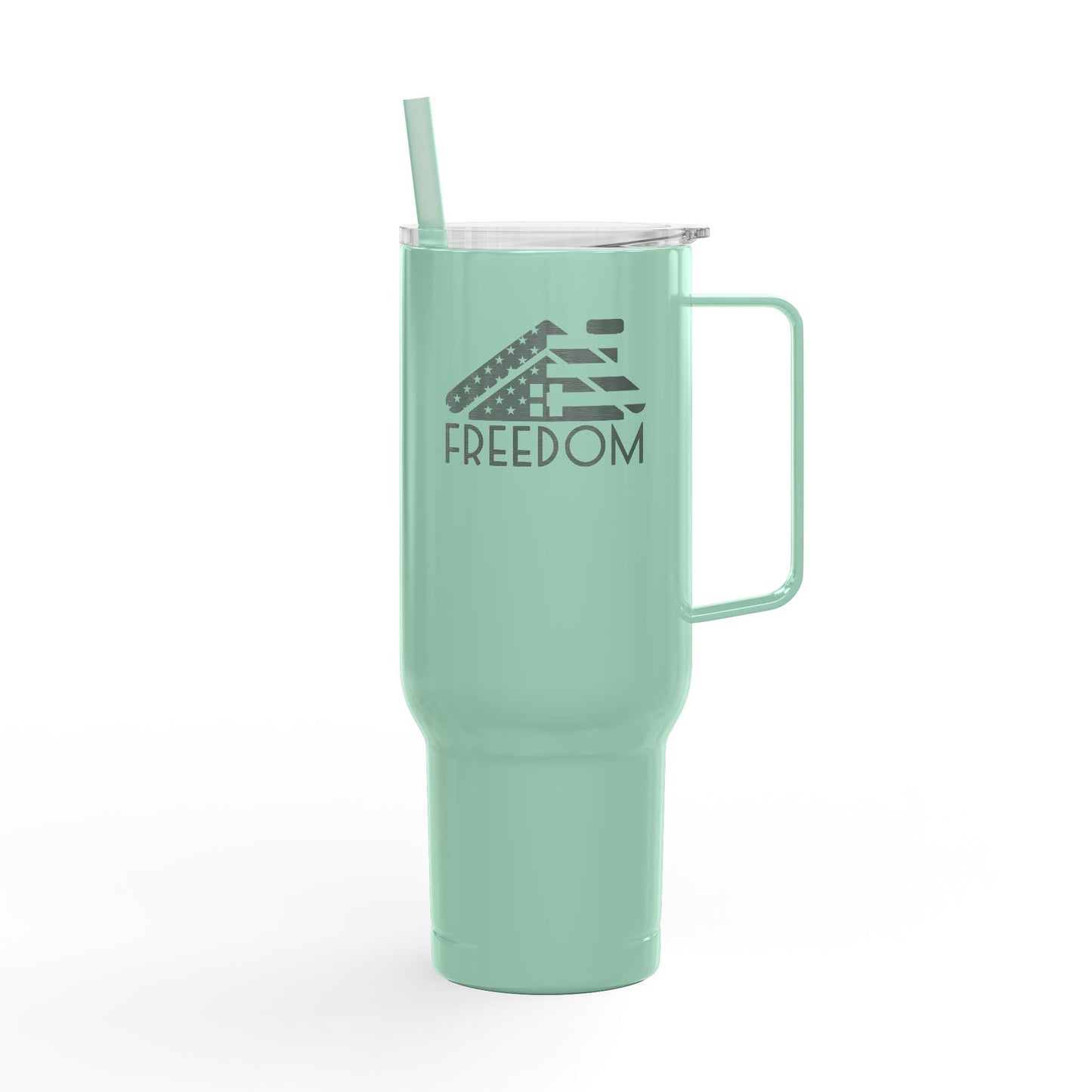 40oz Engraved FREEDOM Tumbler – For Realtors Who Sell Homes & Crush Liberty