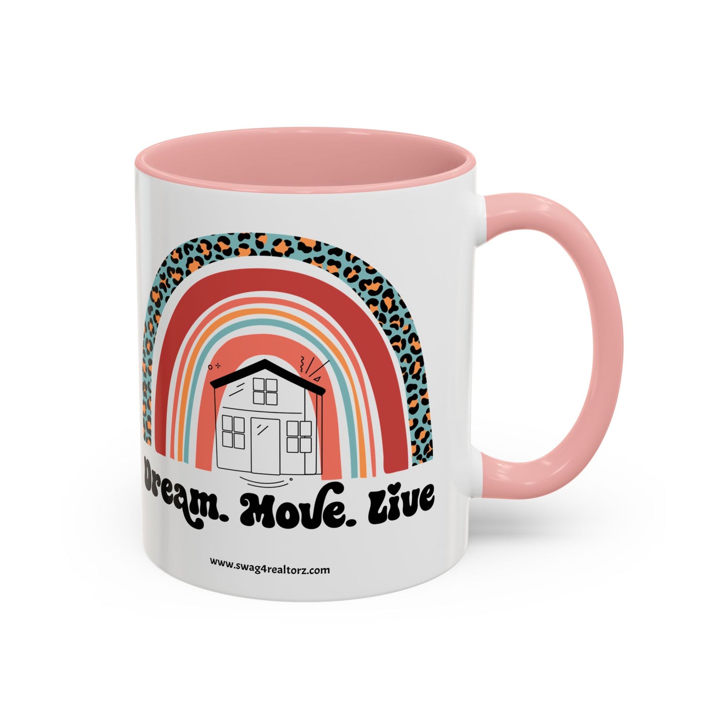 Dream Move Live Realtor Accent Coffee Mug (11, 15oz)