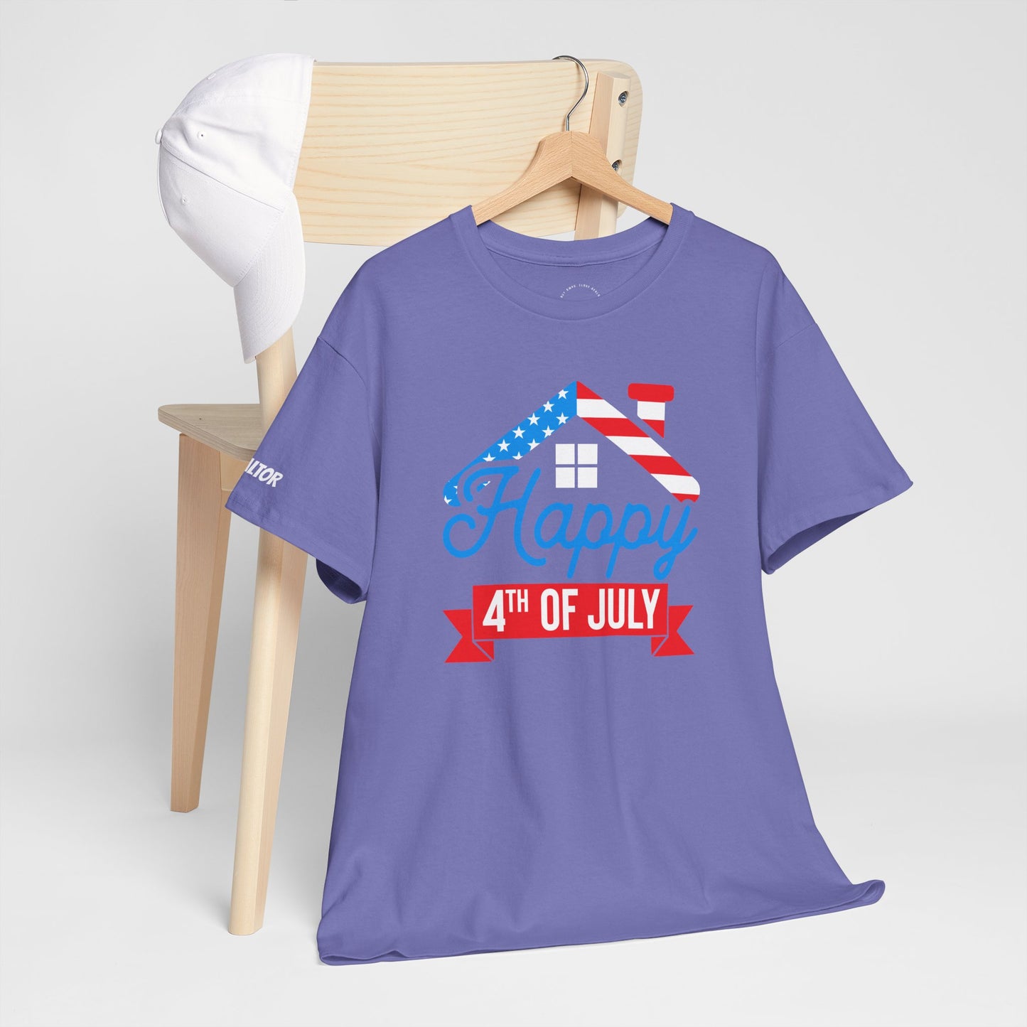 Happy 4th of July Realtor Tee – Stars, Stripes & Sold Signs