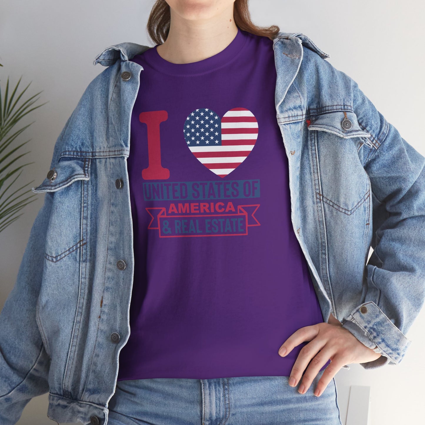I ❤️ America & Real Estate Tee – Where Freedom Meets the Front Door 🏠