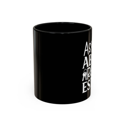 Ask Me About Real Estate Realtor Accent Coffee Mug (11, 15oz)