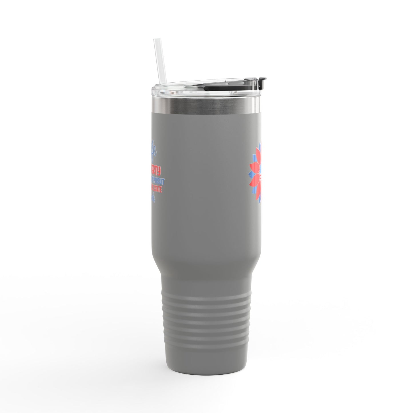 Life, Liberty & the Pursuit of Real Estate Deals – 40oz Patriotic Tumbler for Agents on the Move 🇺🇸💼✨
