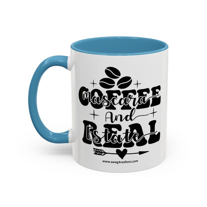 Coffee Mascara And Real Estate Realtor Accent Coffee Mug (11, 15oz)