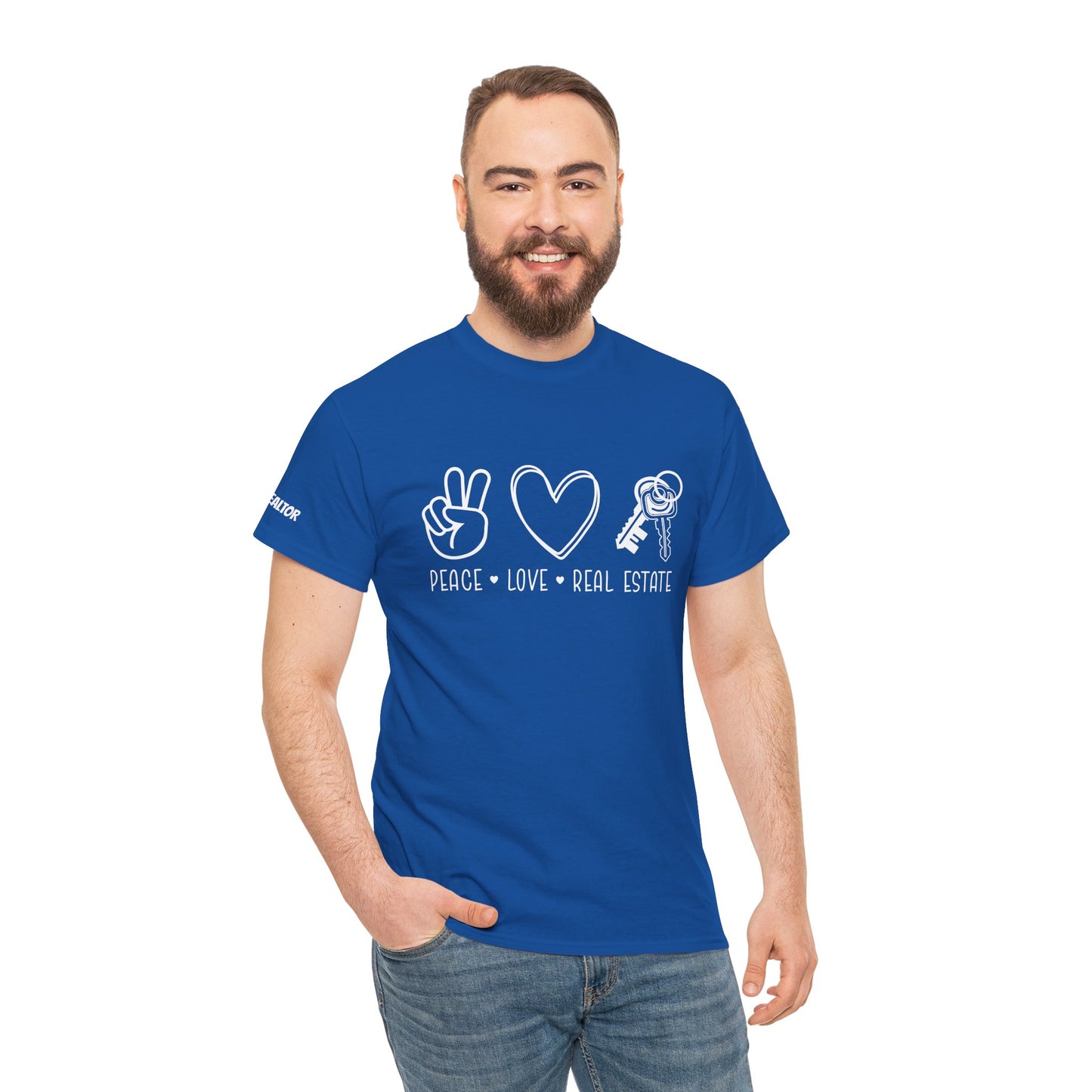 Peace • Love • Real Estate Tee – Keys, Calm & Closing Vibes ✌️❤️🔑