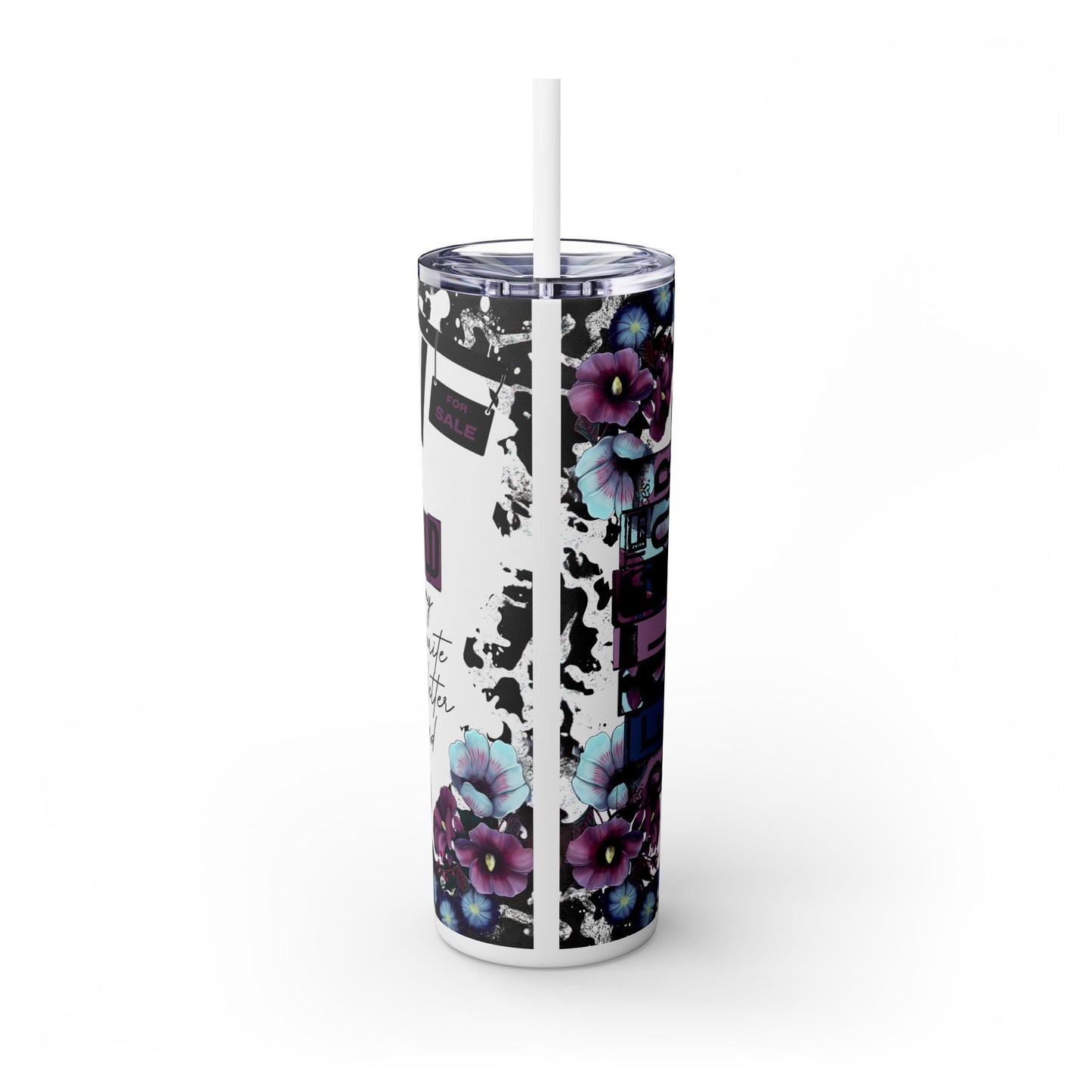 Realtor Life Collage Tumbler – 20 oz Stainless Steel Mug with SOLD Quote & Floral Graphics