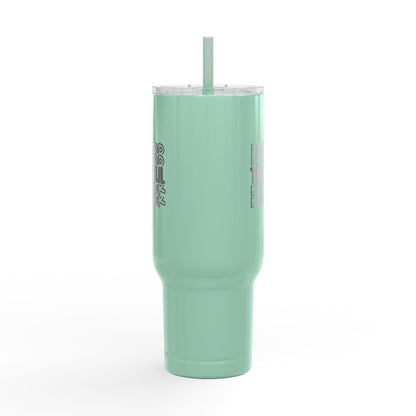Thankful Realtor Tumbler – 40 oz White Stainless Steel Mug with Stacked Text Design