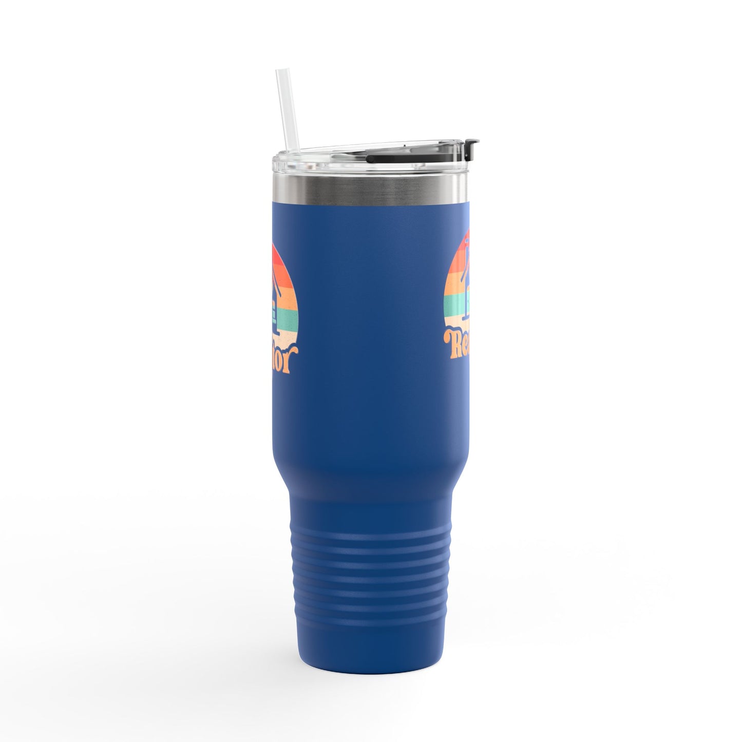 Realtor Retro Heart & Home Tumbler – 40 oz Stainless Steel Mug