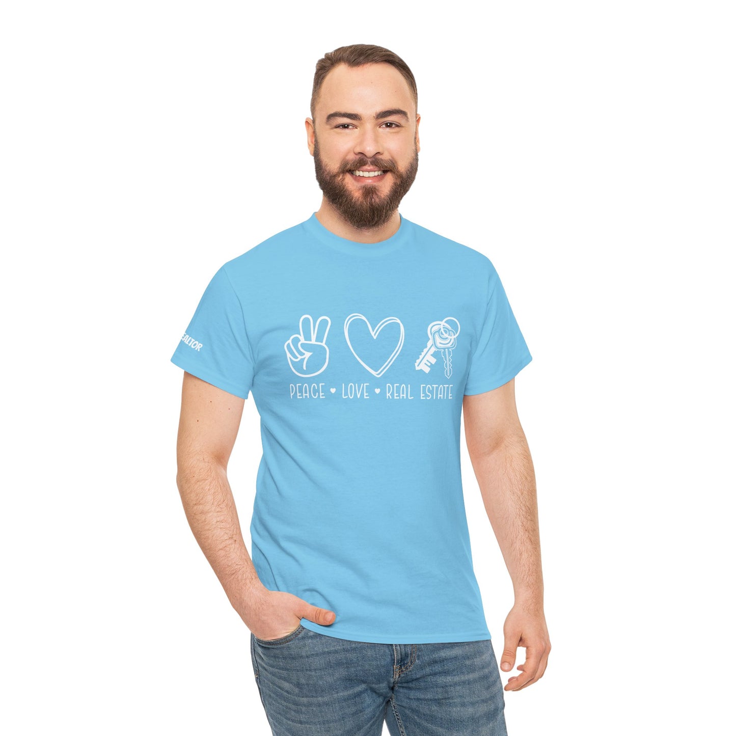 Peace • Love • Real Estate Tee – Keys, Calm & Closing Vibes ✌️❤️🔑