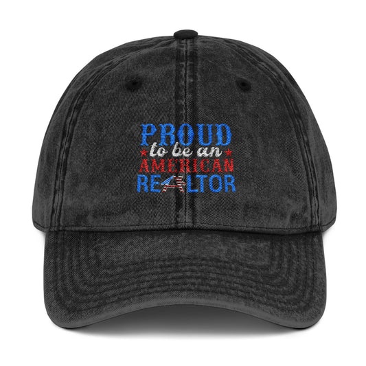 Realtor Hat – Proud to Be an American Realtor