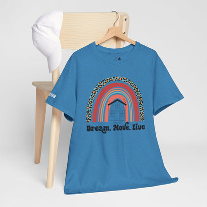 🌈 "Dream. Move. Live." Realtor Tee – Because Homeownership is the Real Pot of Gold! 🏡