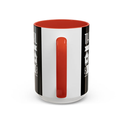 This Girl Sells Real Estate Realtor Accent Coffee Mug (11, 15oz)