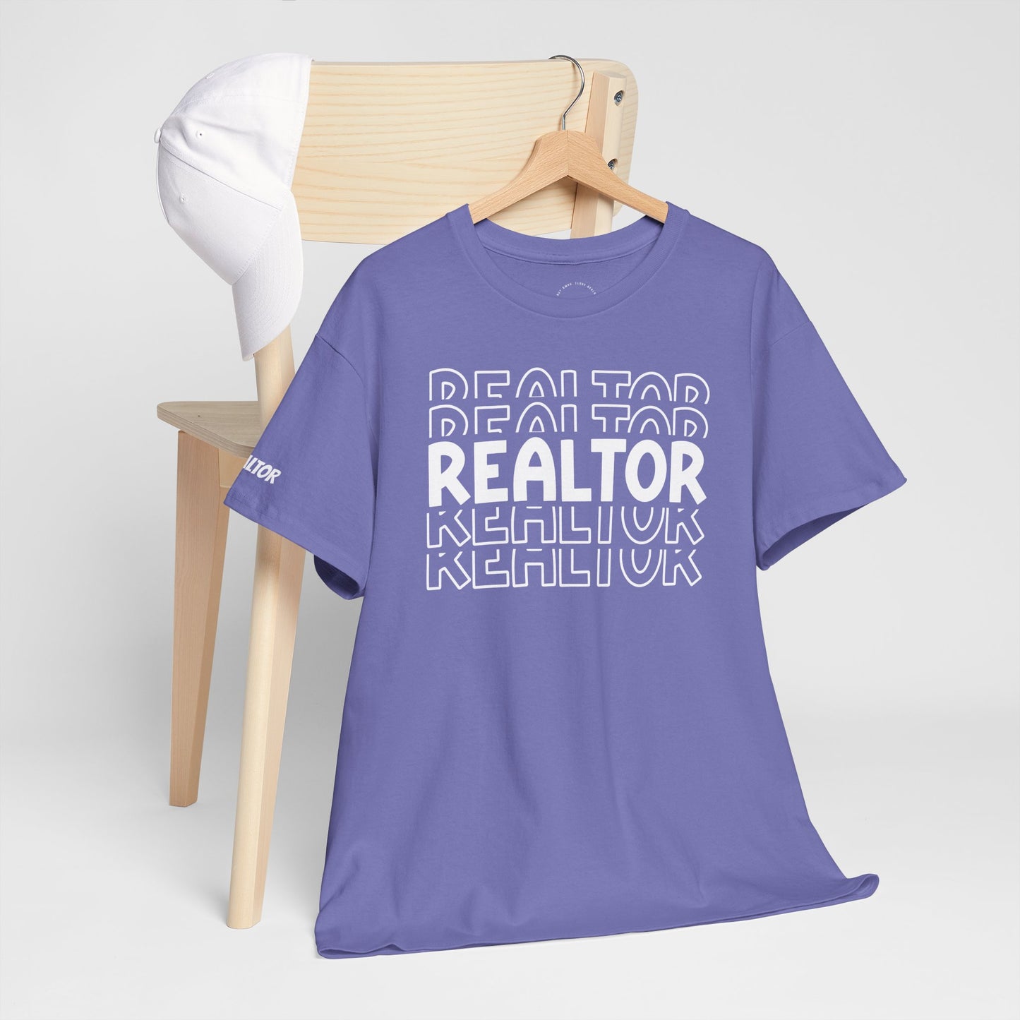 REALTOR Stacked Tee – Loud. Proud. On Repeat. 🔁🏡