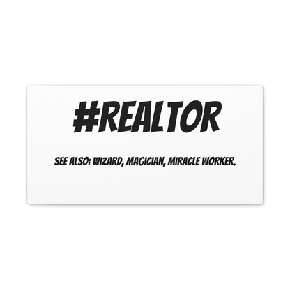 Realtor Motivational Canvas Art | #REALTOR Wall Decor | Perfect Gift for Real Estate Agents