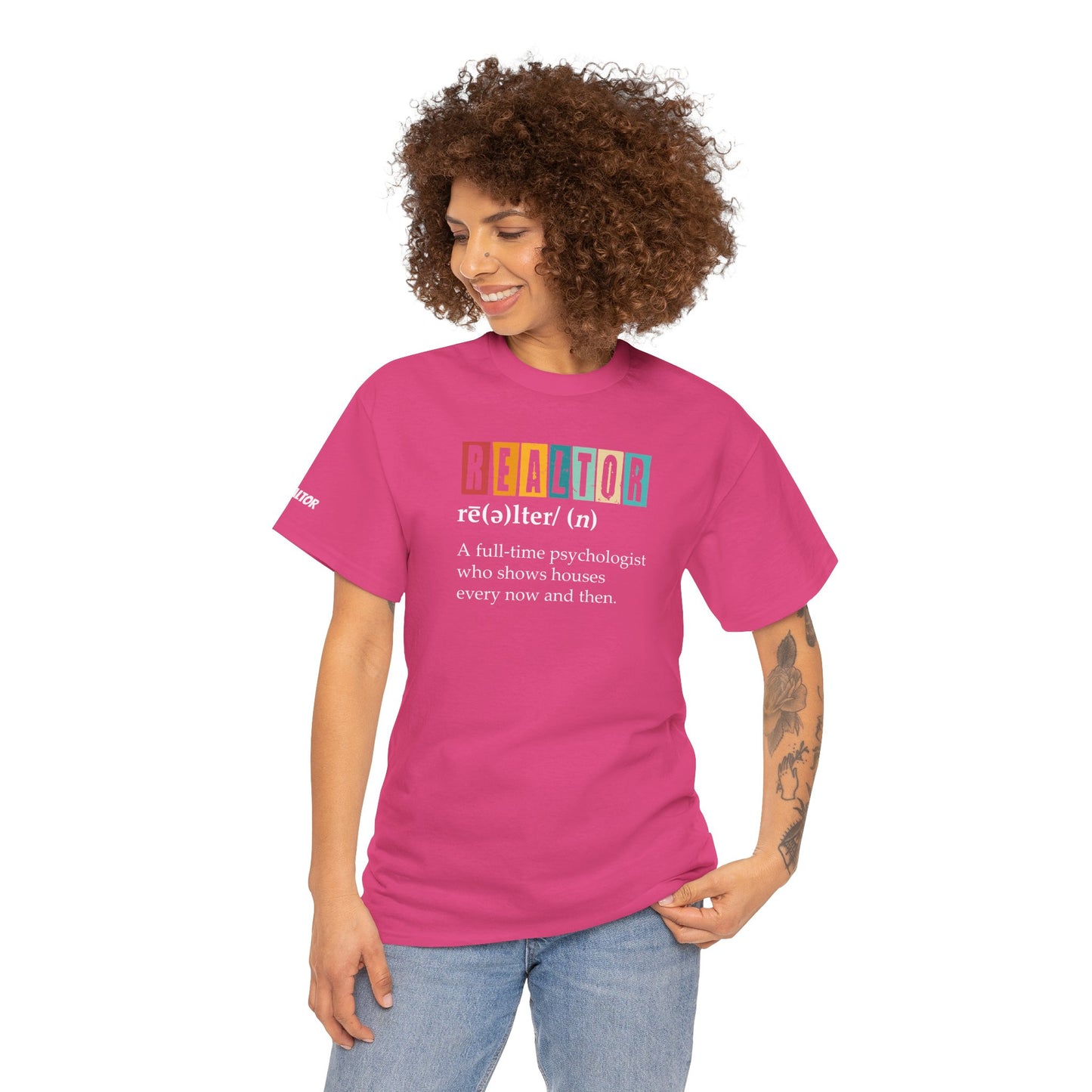🧠 REALTOR: A Full-Time Psychologist Who Shows Houses Tee – Real Estate Therapy You Can Wear 🏡🛋️