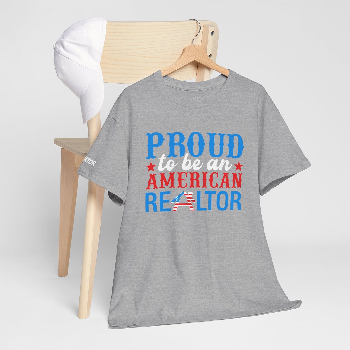 Proud to Be an American Realtor Tee – Bold, Brave & Built to Sell 🏡⭐