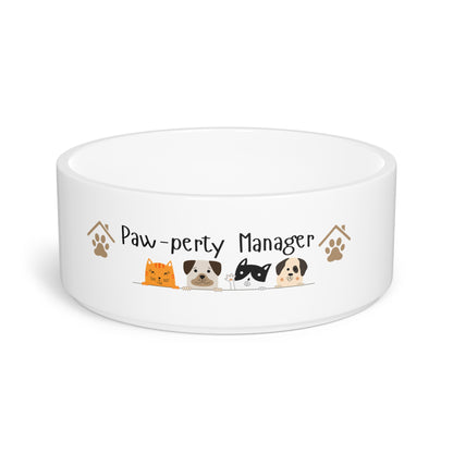Paw-perty Manager Pet Bowl – For the Boss of the Barkyard