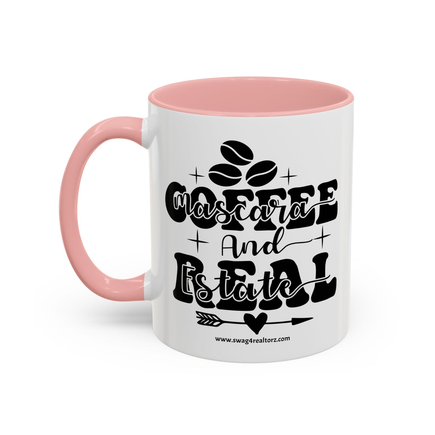Coffee Mascara And Real Estate Realtor Accent Coffee Mug (11, 15oz)
