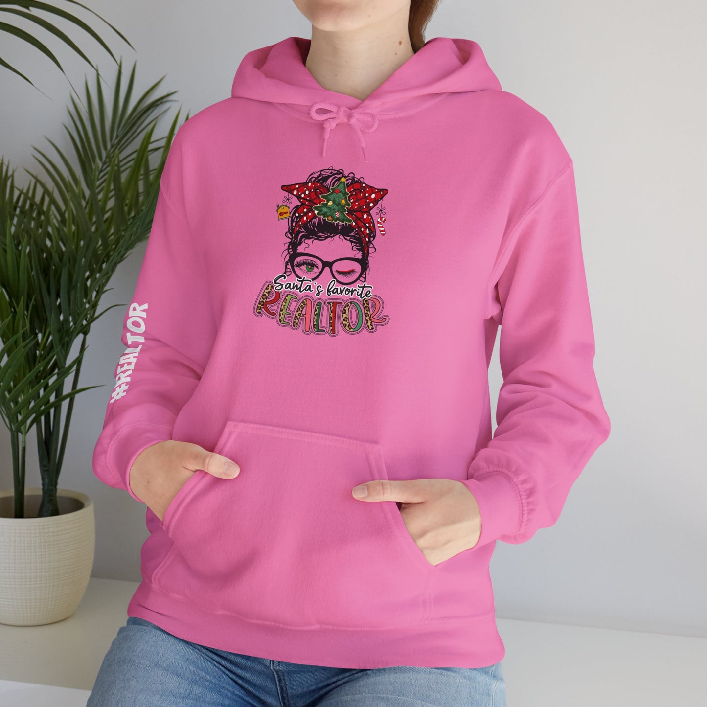 🎀 Santa’s Favorite Realtor Hoodie – Sleighin’ Homes in Style!