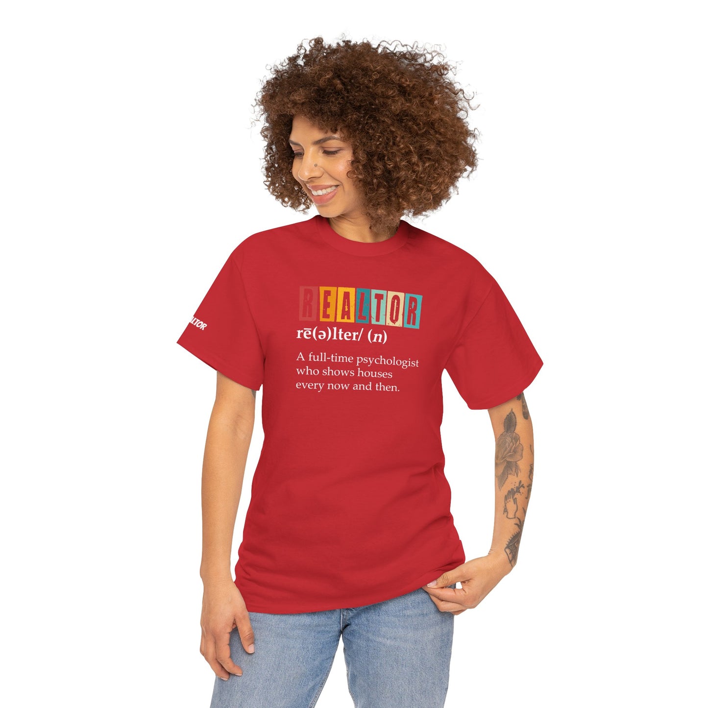 🧠 REALTOR: A Full-Time Psychologist Who Shows Houses Tee – Real Estate Therapy You Can Wear 🏡🛋️