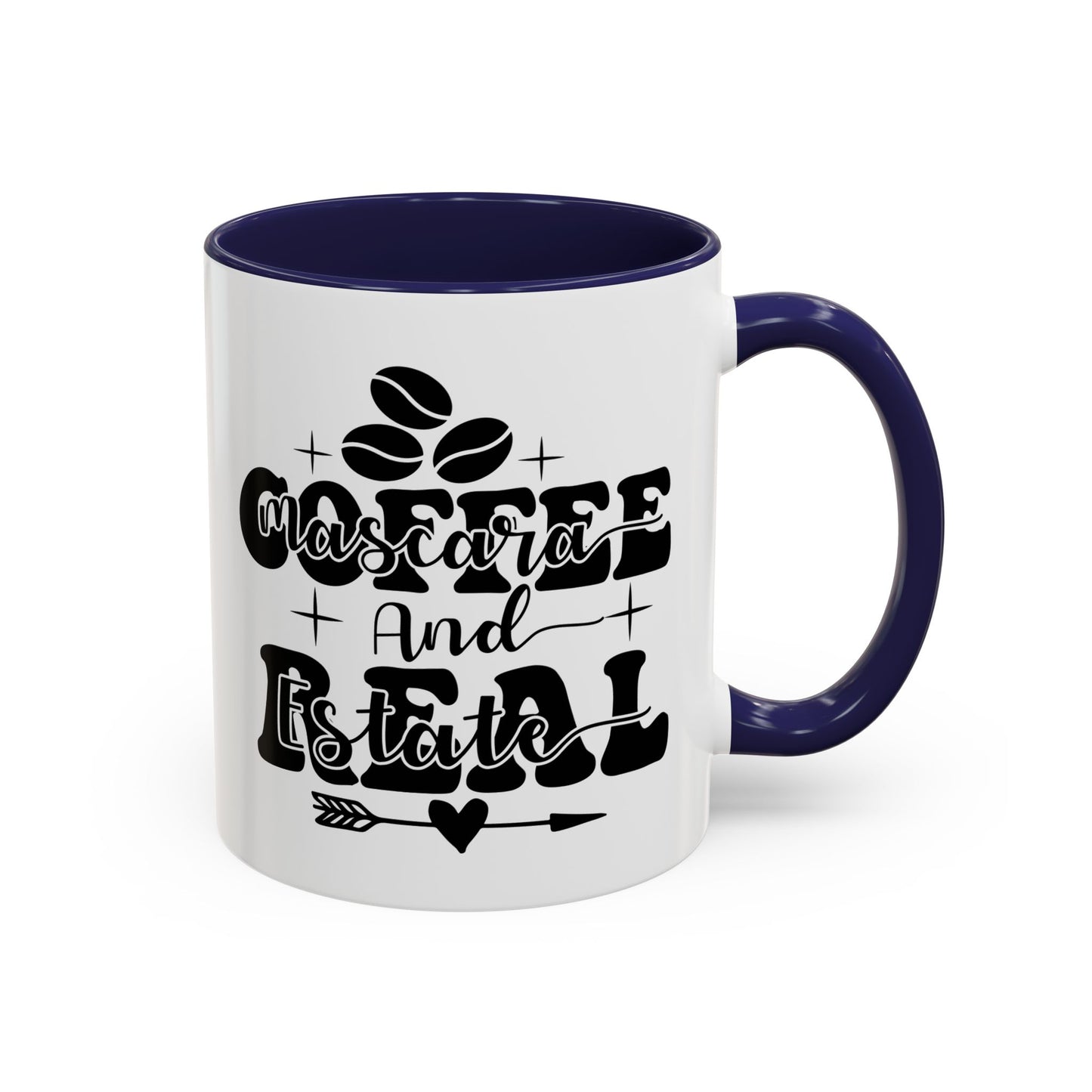 Coffee Mascara And Real Estate Realtor Accent Coffee Mug (11, 15oz)
