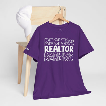 REALTOR Stacked Tee – Loud. Proud. On Repeat. 🔁🏡