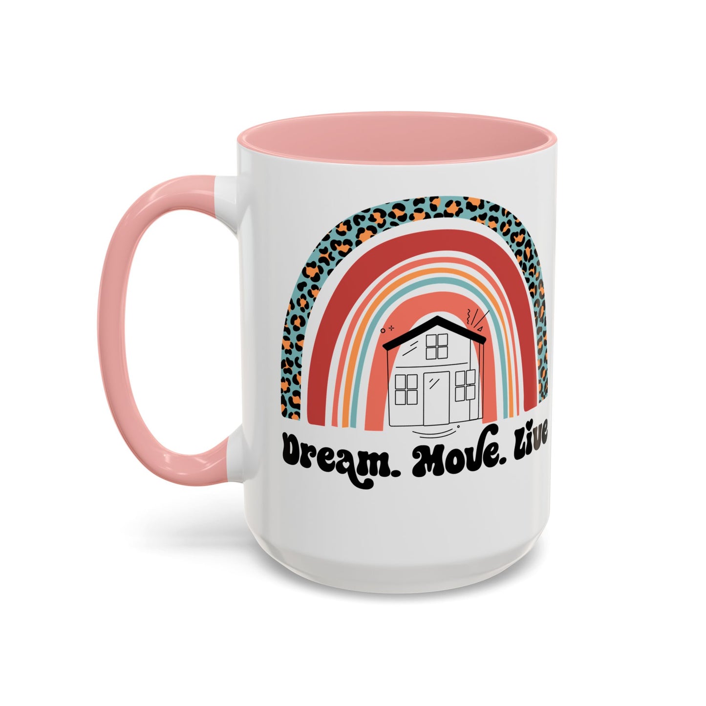 Dream Move Live Realtor Accent Coffee Mug (11, 15oz)