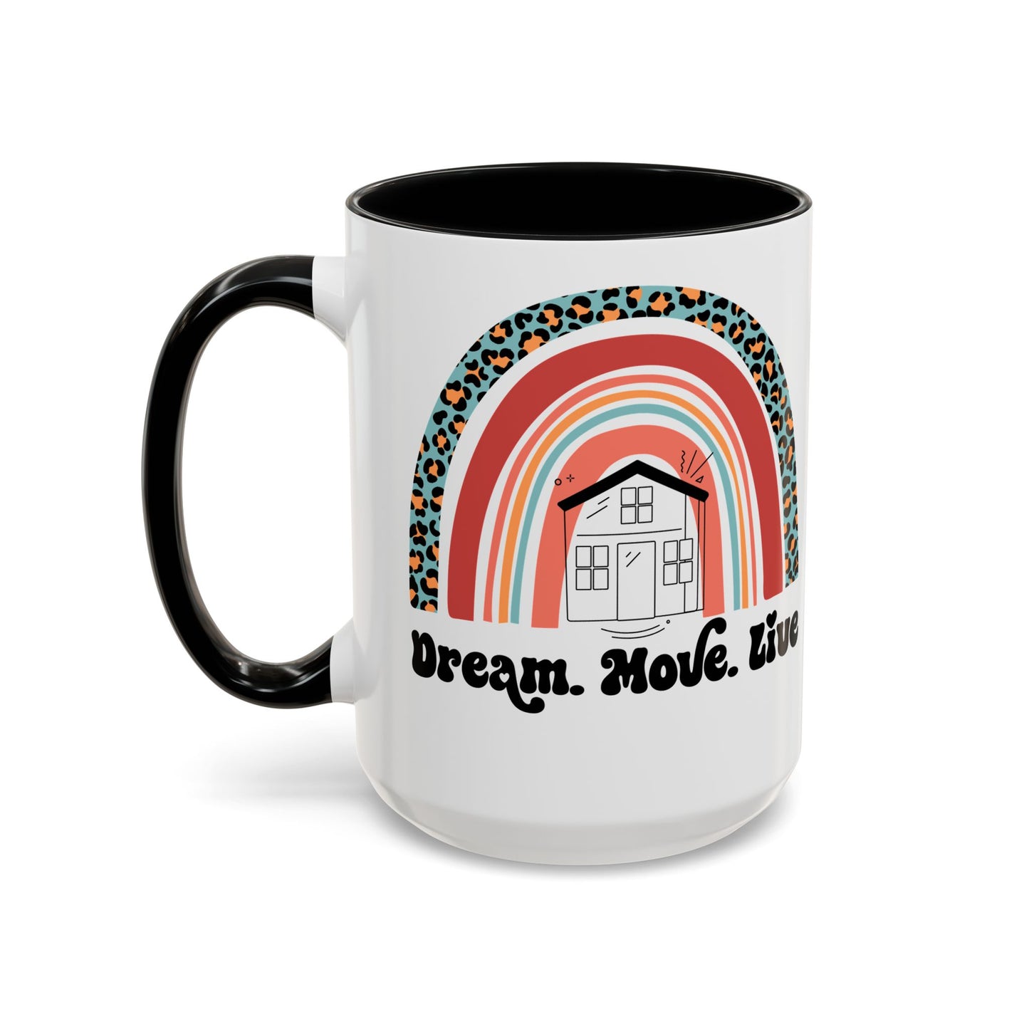 Dream Move Live Realtor Accent Coffee Mug (11, 15oz)