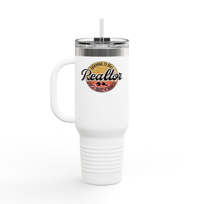 Licensed to Sell – 40oz Retro Realtor Tumbler for Agents Who Close with Style 🌅📋🏠