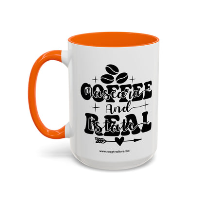 Coffee Mascara And Real Estate Realtor Accent Coffee Mug (11, 15oz)