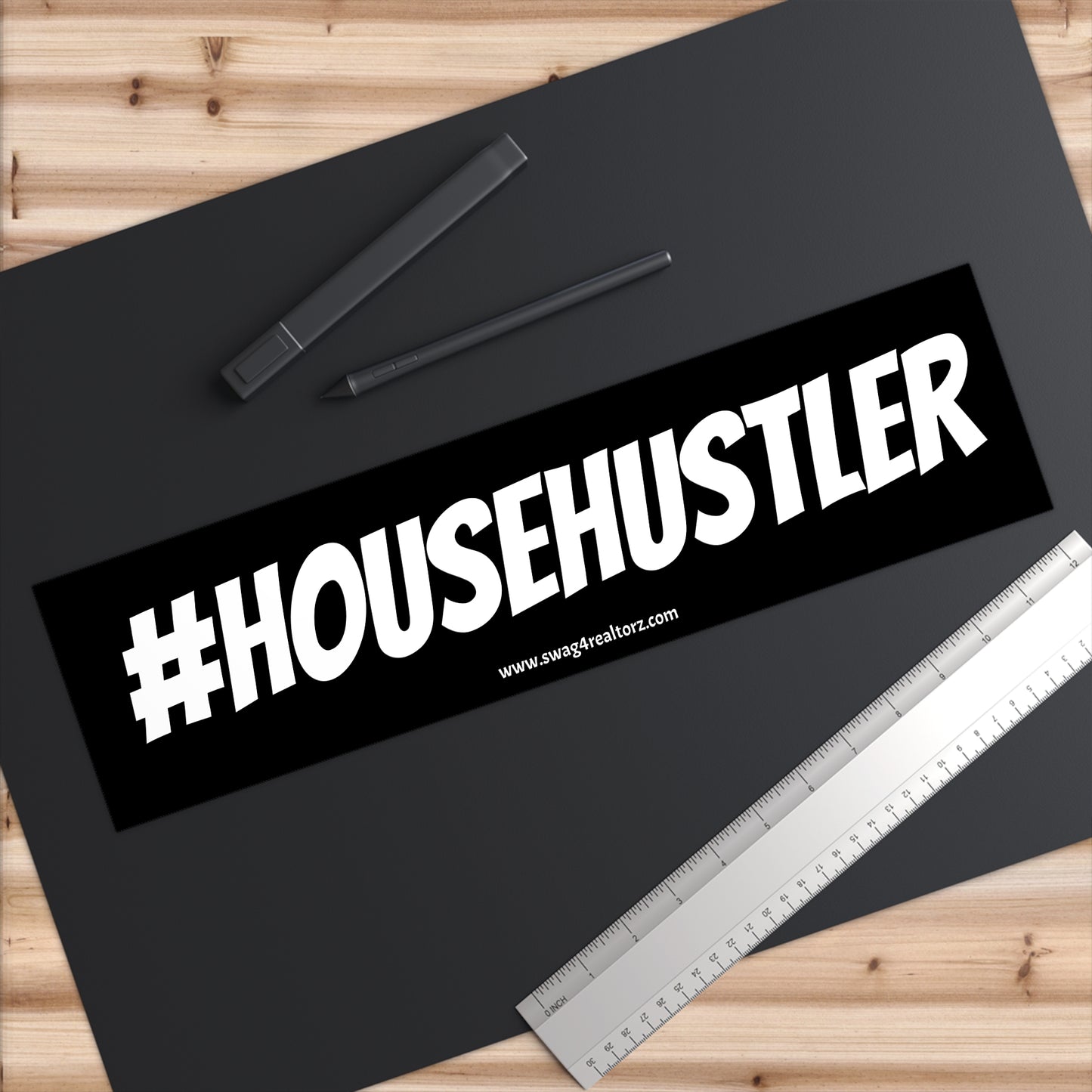 💰 #HOUSEHUSTLER Bumper Sticker – Flaunt That Real Estate Grind! 💼