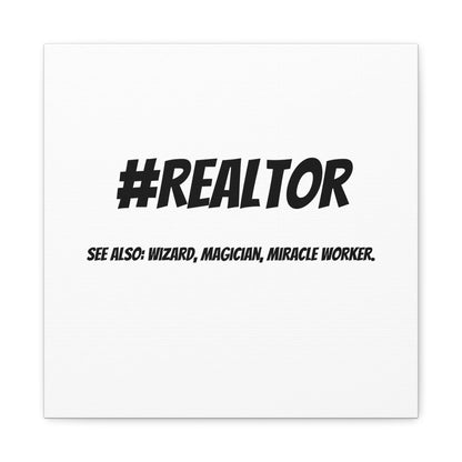 Realtor Motivational Canvas Art | #REALTOR Wall Decor | Perfect Gift for Real Estate Agents