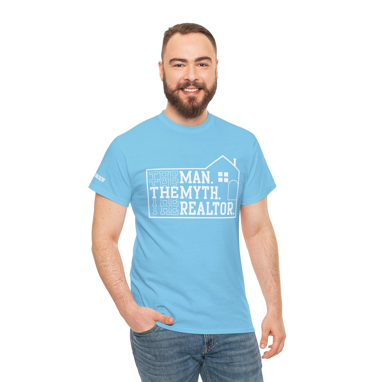 The Man. The Myth. The Realtor. Tee – Legendary Listings Start Here 🏠💬