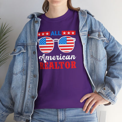 All American Realtor Tee – Selling Homes in Star-Spangled Style