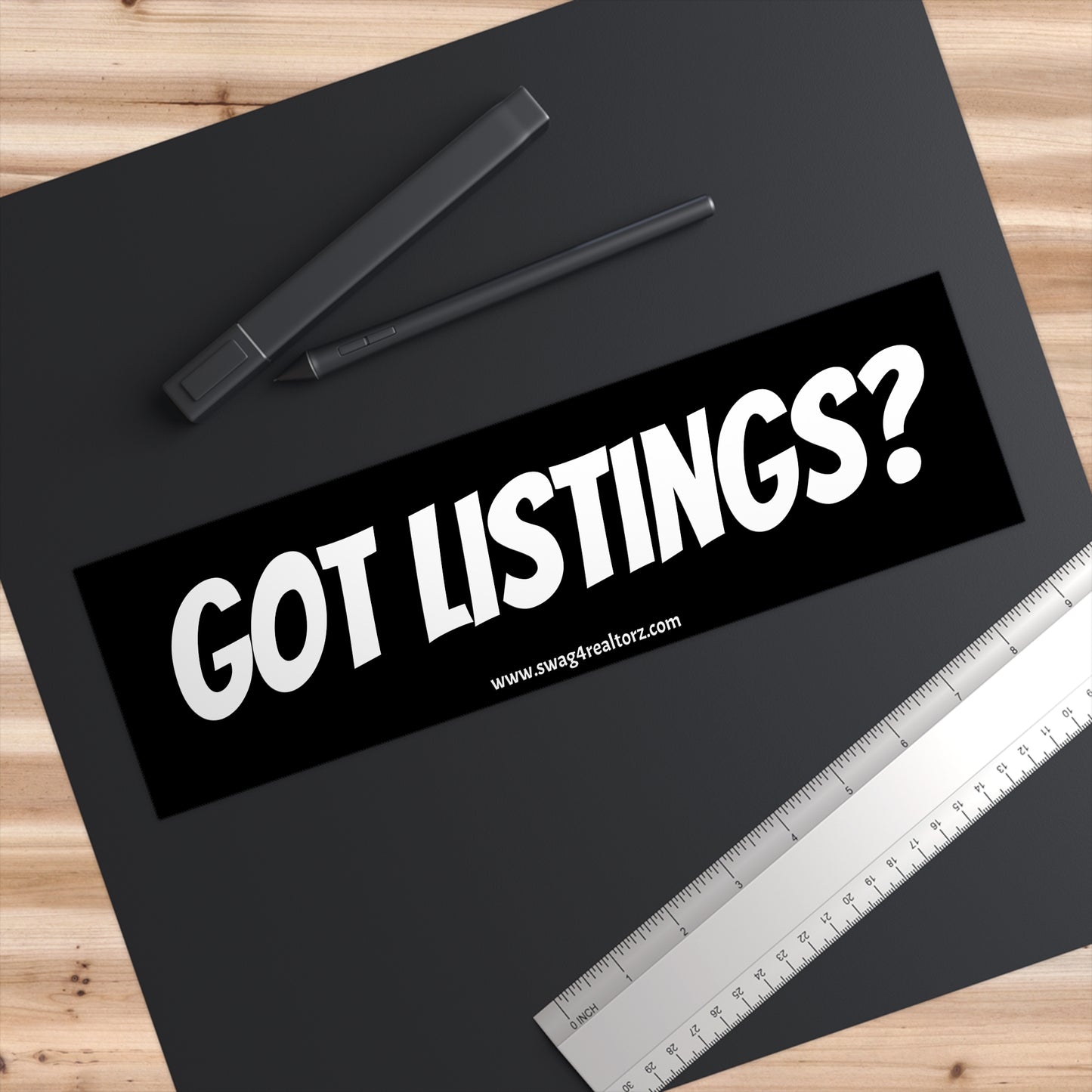 📋 Got Listings? Realtor Bumper Sticker – Because Your Trunk Needs a Lead Gen Strategy 🚘💼