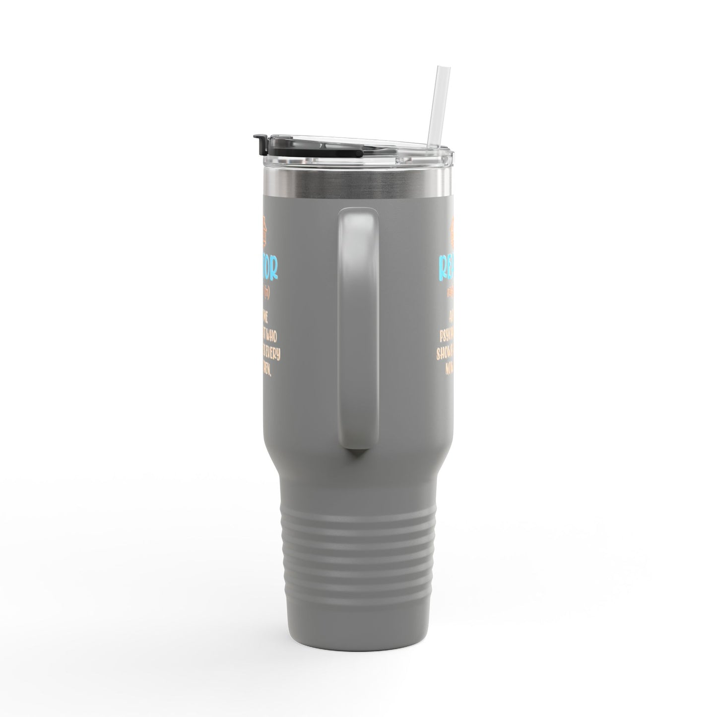 Realtor (n.): Full-Time Therapist. Occasional House Shower. – 40oz Tumbler 🧠🏘️☕