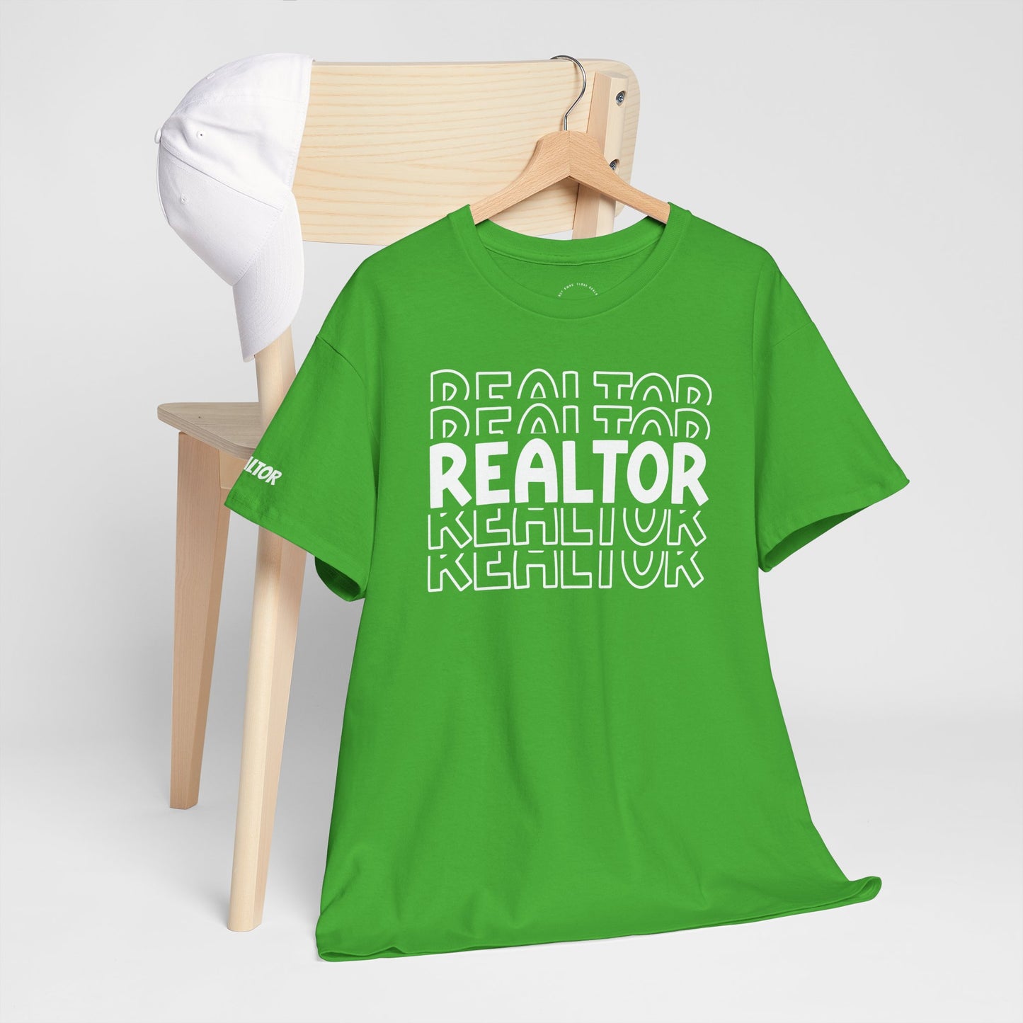 REALTOR Stacked Tee – Loud. Proud. On Repeat. 🔁🏡