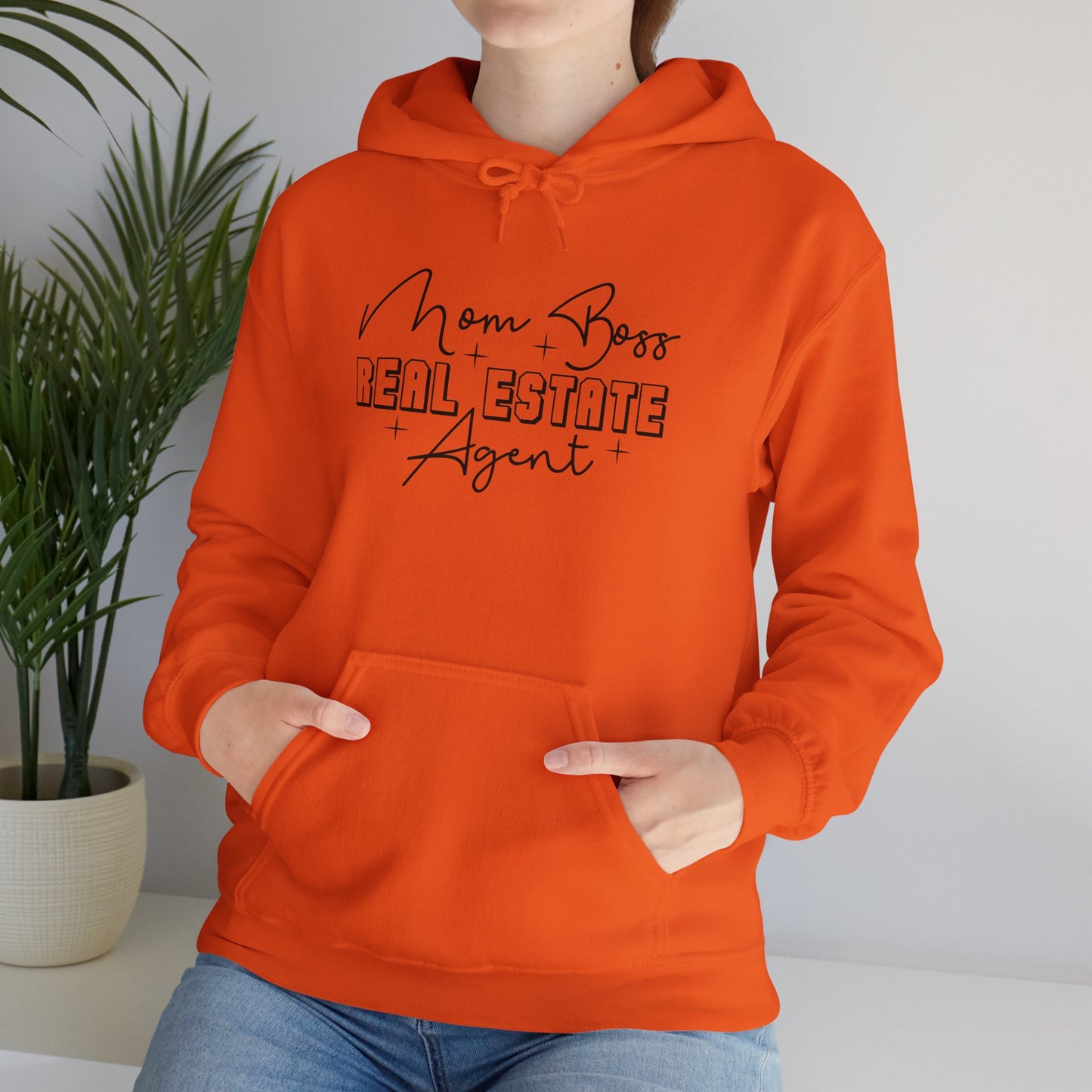 🏡 Mom Boss Real Estate Agent Hoodie – Because Selling Homes & Mom Life Never Stops! 🏡