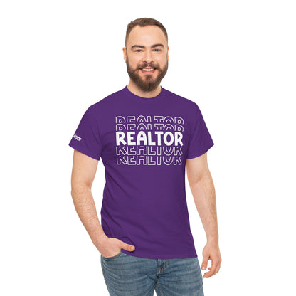 REALTOR Stacked Tee – Loud. Proud. On Repeat. 🔁🏡