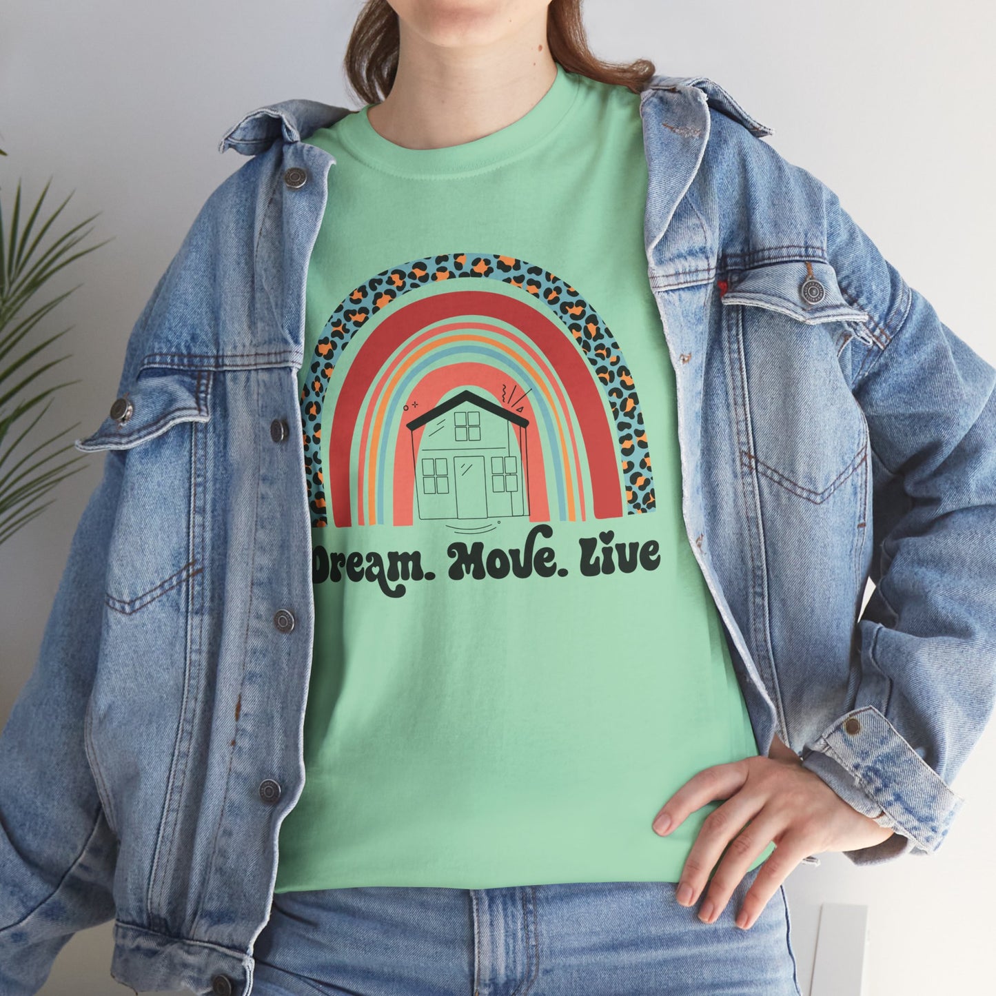 🌈 "Dream. Move. Live." Realtor Tee – Because Homeownership is the Real Pot of Gold! 🏡