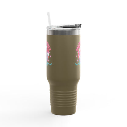 Santa’s Favorite Realtor Tumbler – 40 oz Stainless Steel Mug with Holiday Design