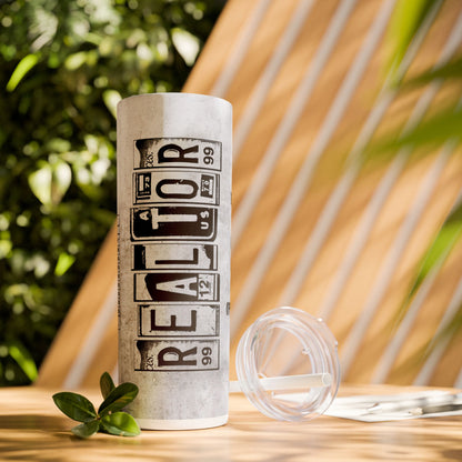 Realtor Nutrition Facts Tumbler – 20 oz Stainless Steel Mug with  Bold Quote