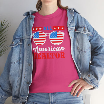 All American Realtor Tee – Selling Homes in Star-Spangled Style