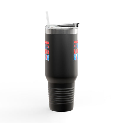 All American Realtor Tumbler – 40 oz Stainless Steel Mug with Patriotic Fireworks Design