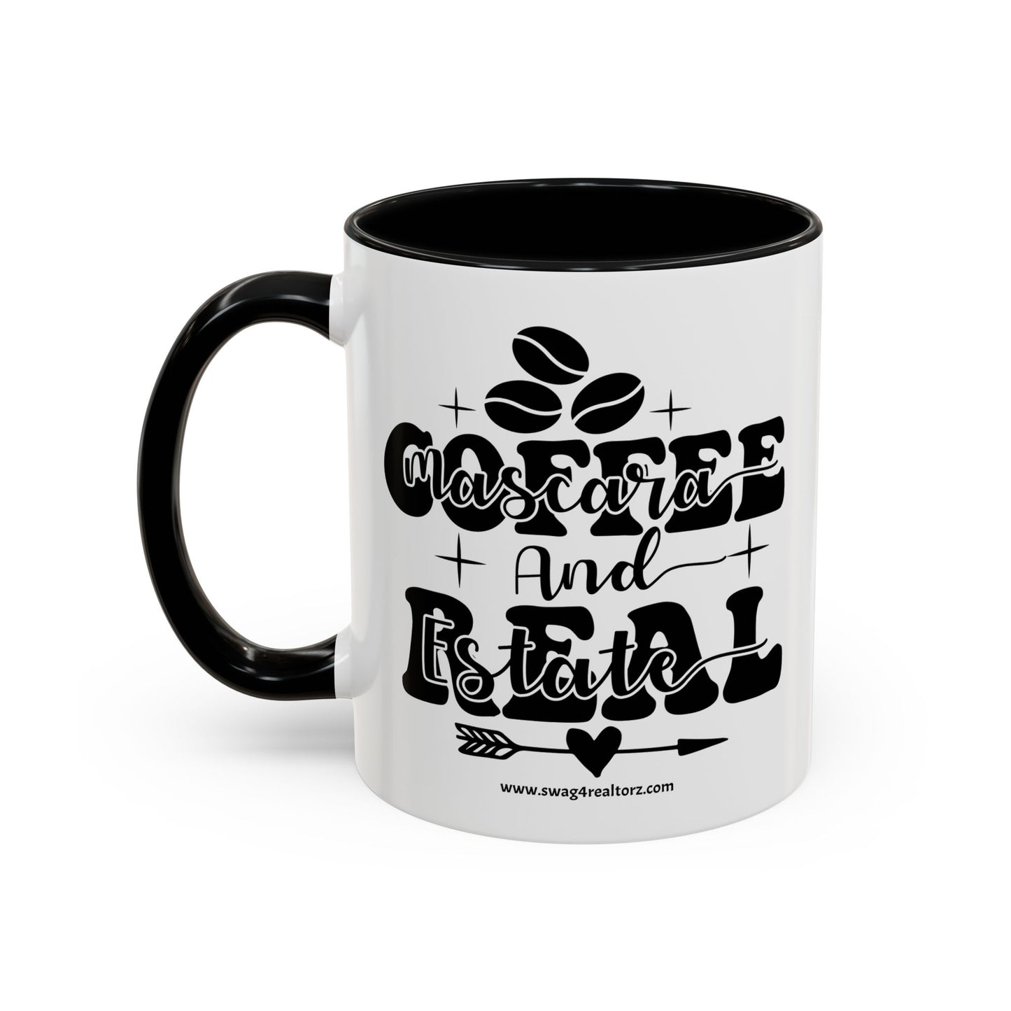Coffee Mascara And Real Estate Realtor Accent Coffee Mug (11, 15oz)